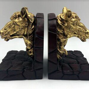 Vintage CBK Ltd. Ceramic Painted Horse Head Pair